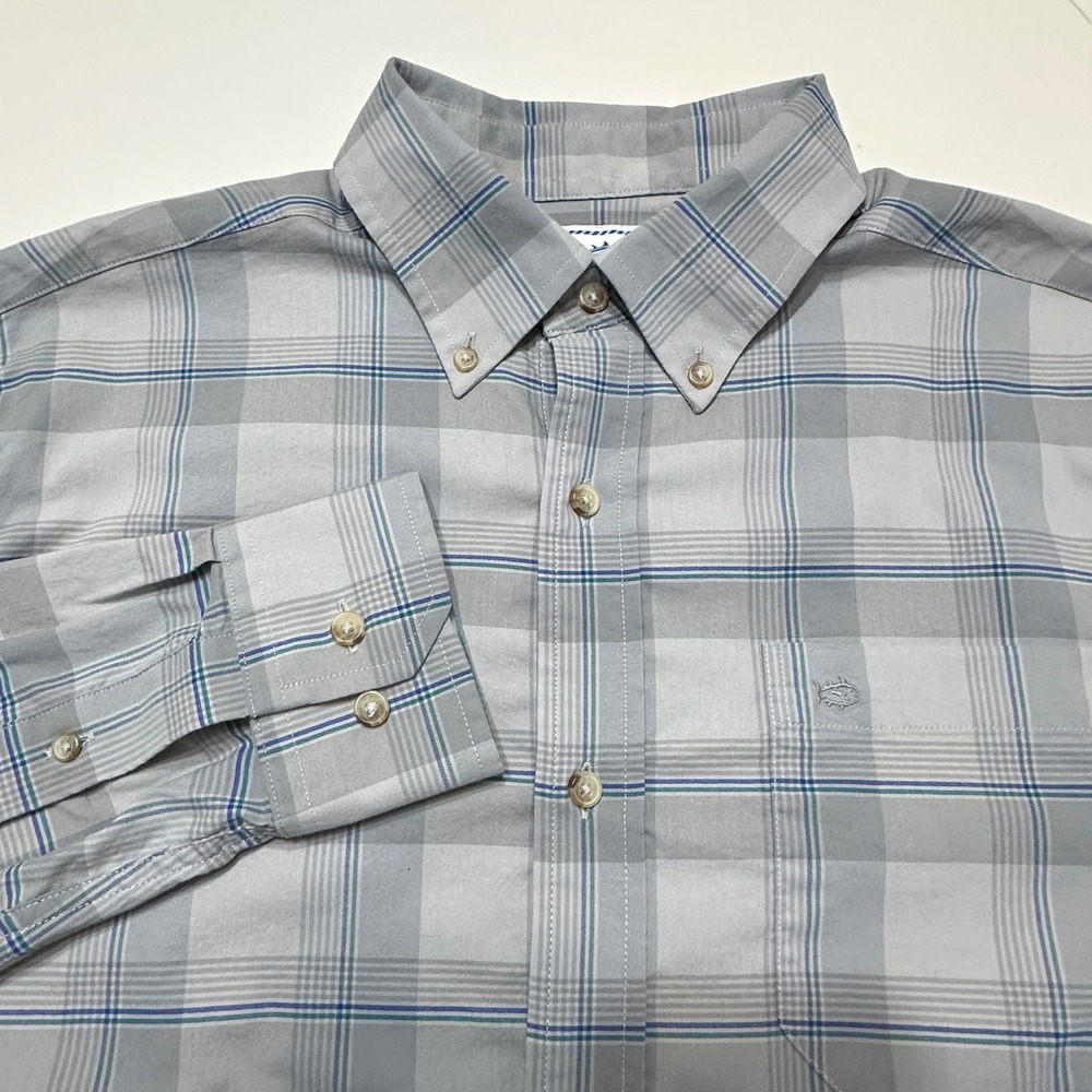 Southern Tide Coastal Passage Plaid Button Down Shirt‎ Mens Medium Casual Active